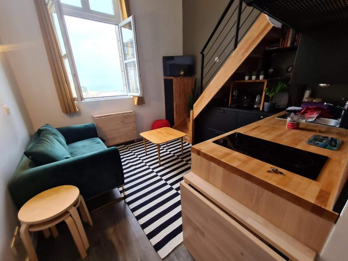 Studio Duplex Dans Residence De Standing Avec Piscine, Vue Sur Mer 르크로아시 외부 사진
